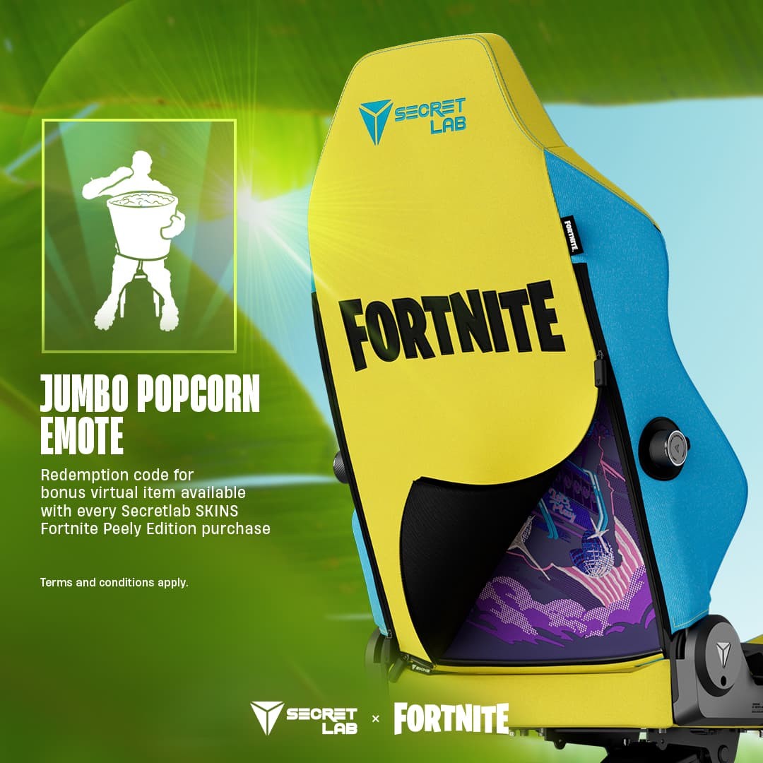 Peely Edition also comes with a redeemable code for the Jumbo Popcorn emote.