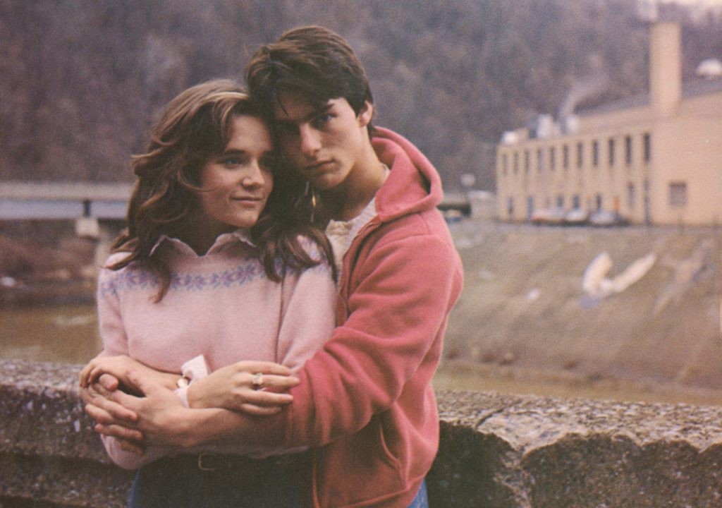 Tom Cruise with Lea Thompson in a still from All the Right Moves (1983)