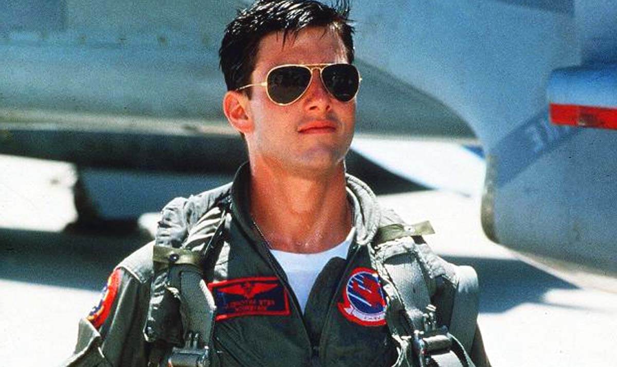 Tom Cruise in a still from Top Gun (1986)