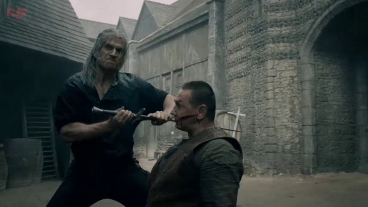 Henry Cavill in a scene from The Witcher