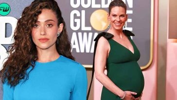"Gonna be in your 70s when they graduate college": Emmy Rossum Destroyed Ageist Troll Insulting Hilary Swank's Pregnancy With Just 3 Letters