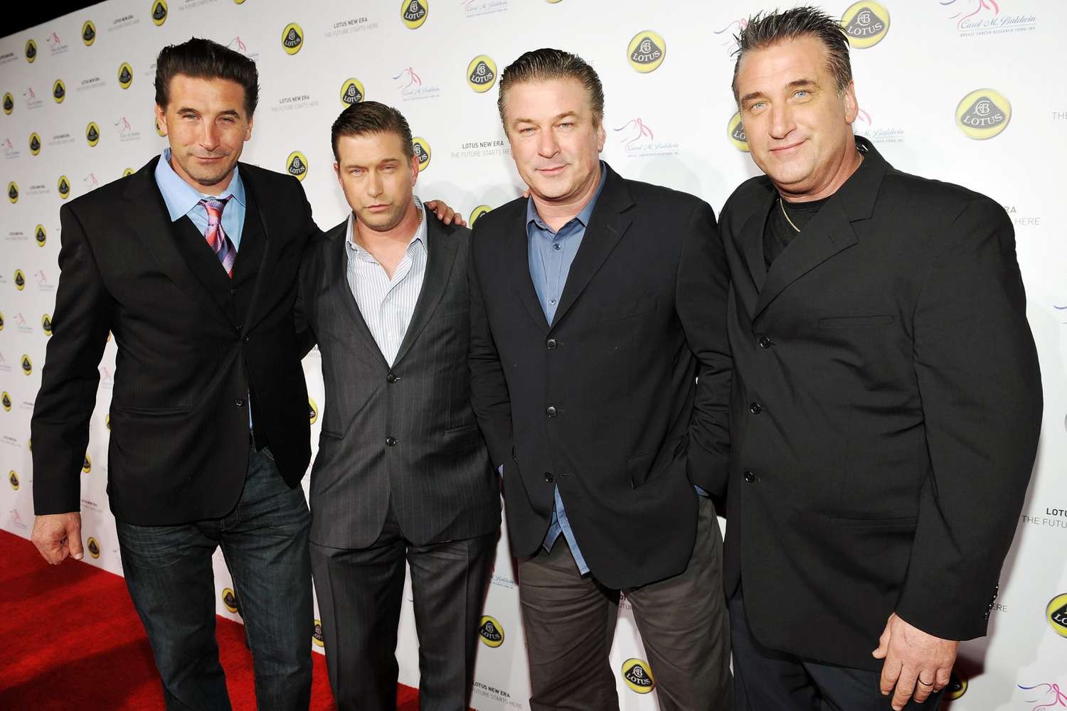 Alec Baldwin with his brothers Daniel, William and Stephen