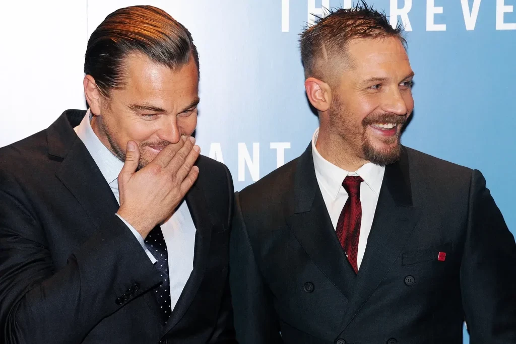 Leonardo DiCaprio with best pal Tom Hardy