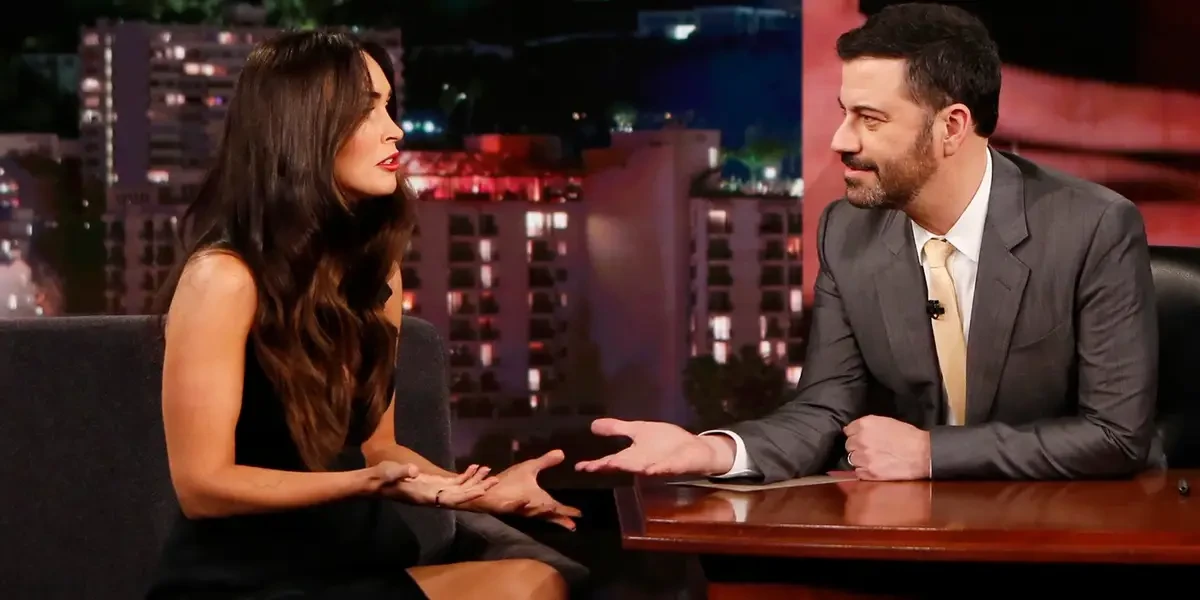 Megan Fox and Jimmy Kimmel