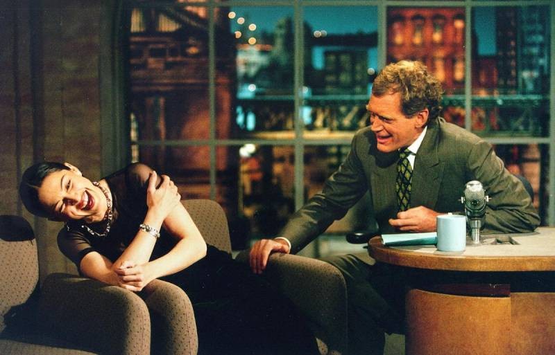 Madonna and David Letterman