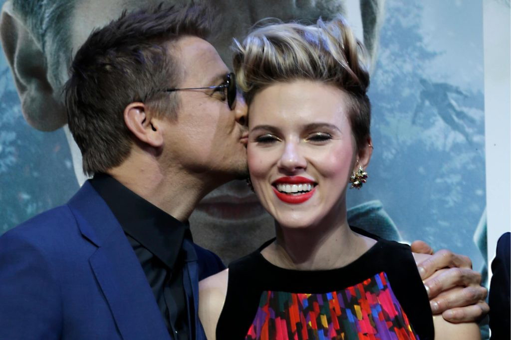 Jeremy Renner jumped in the heated convo to save Scarlett Johansson from further embarrassment
