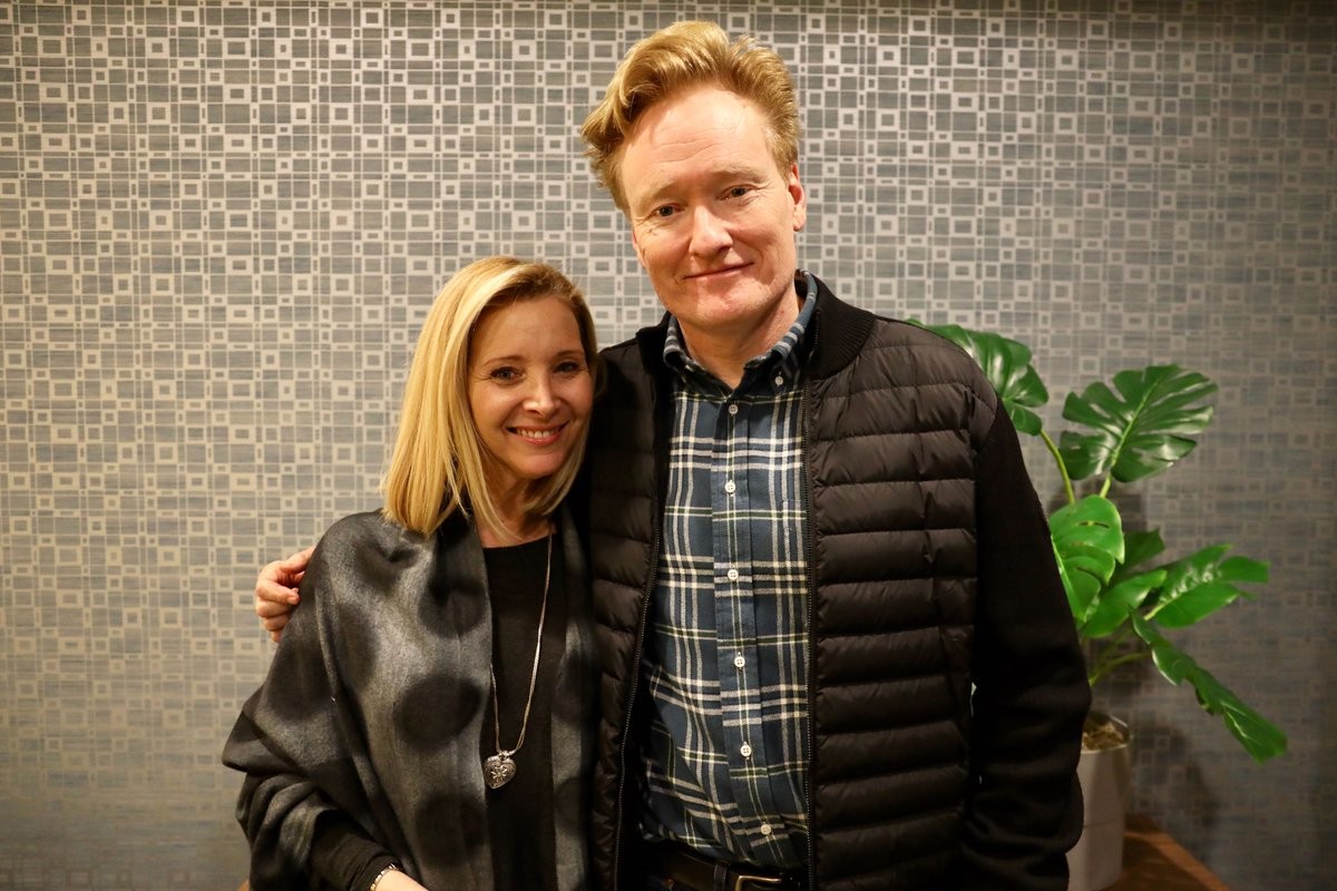  Lisa Kudrow with Conan O'Brien