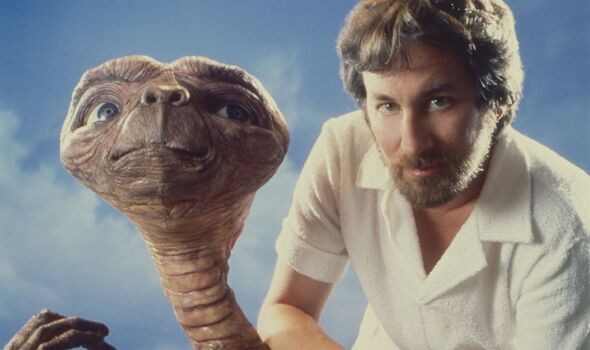 Steven Spielberg on the set of ET