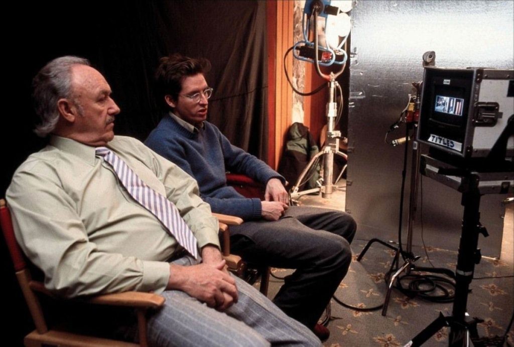 Wes Anderson and Gene Hackman