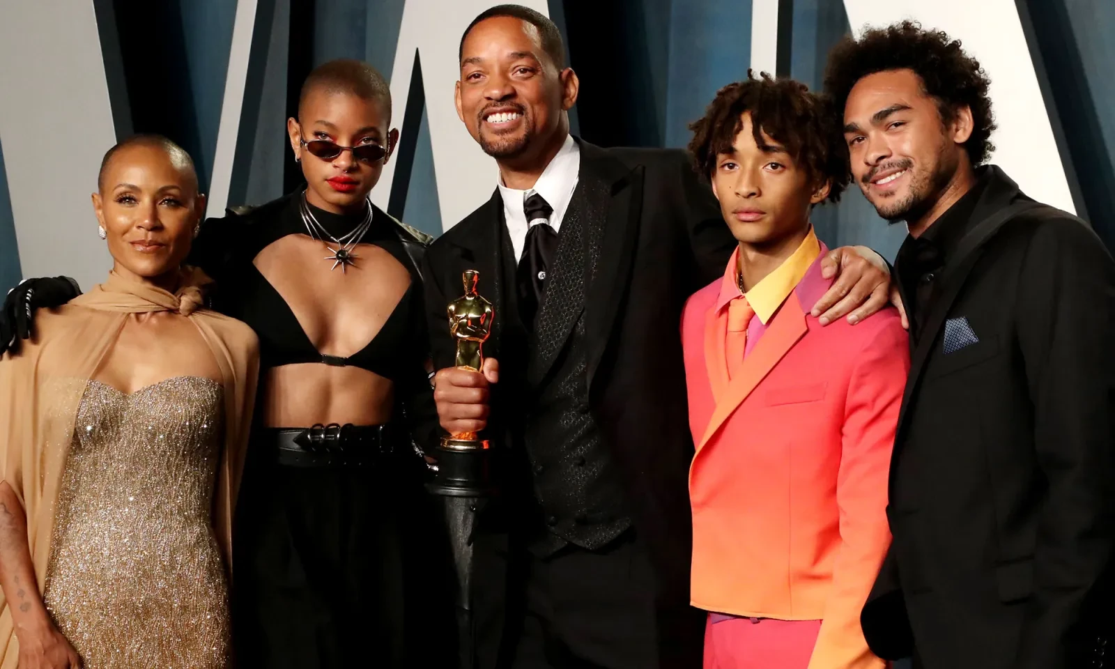 Will Smith along with his family.