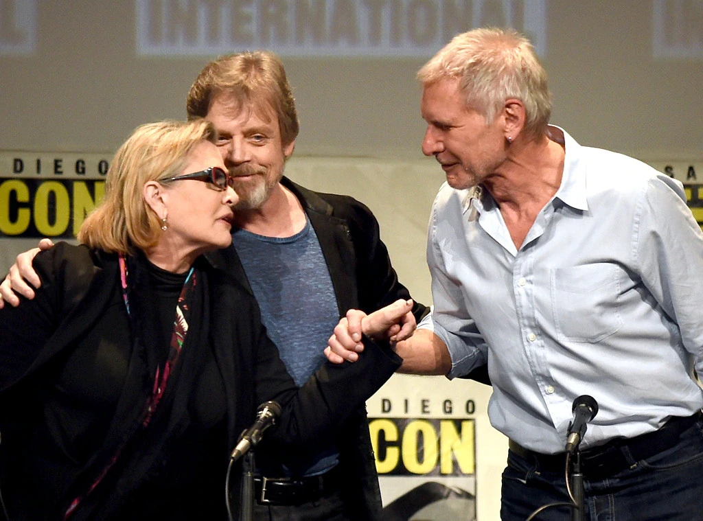 Harrison Ford, Mark Hamill and Carrie Fisher