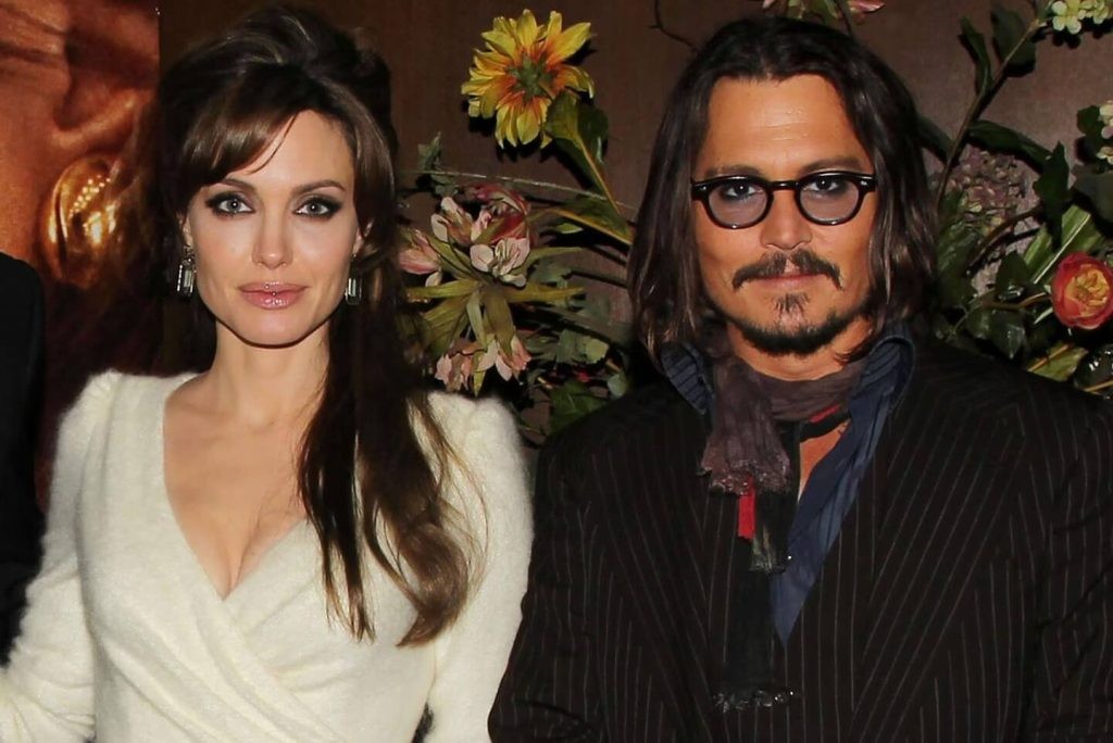 Angelina Jolie with Johnny Depp