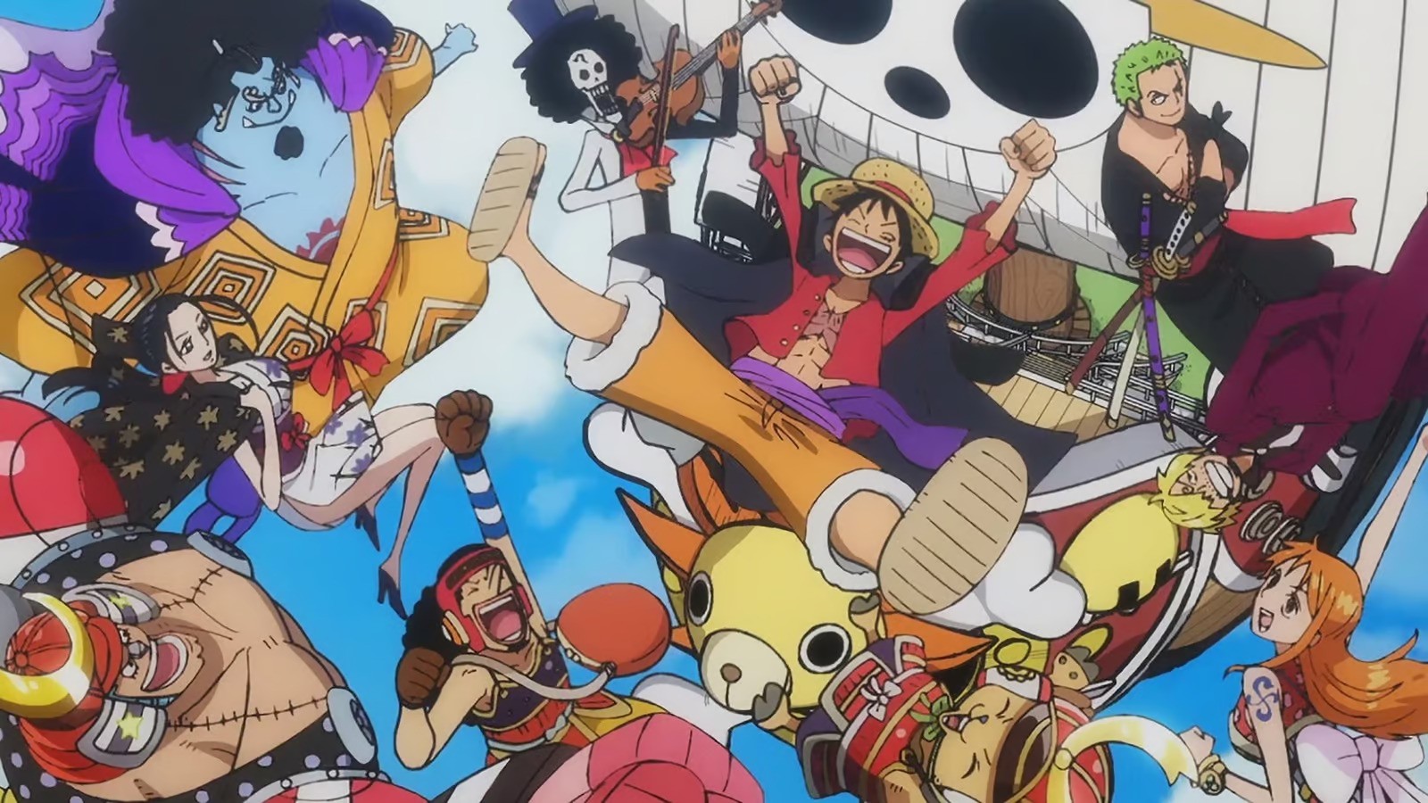 Luffy and his crew