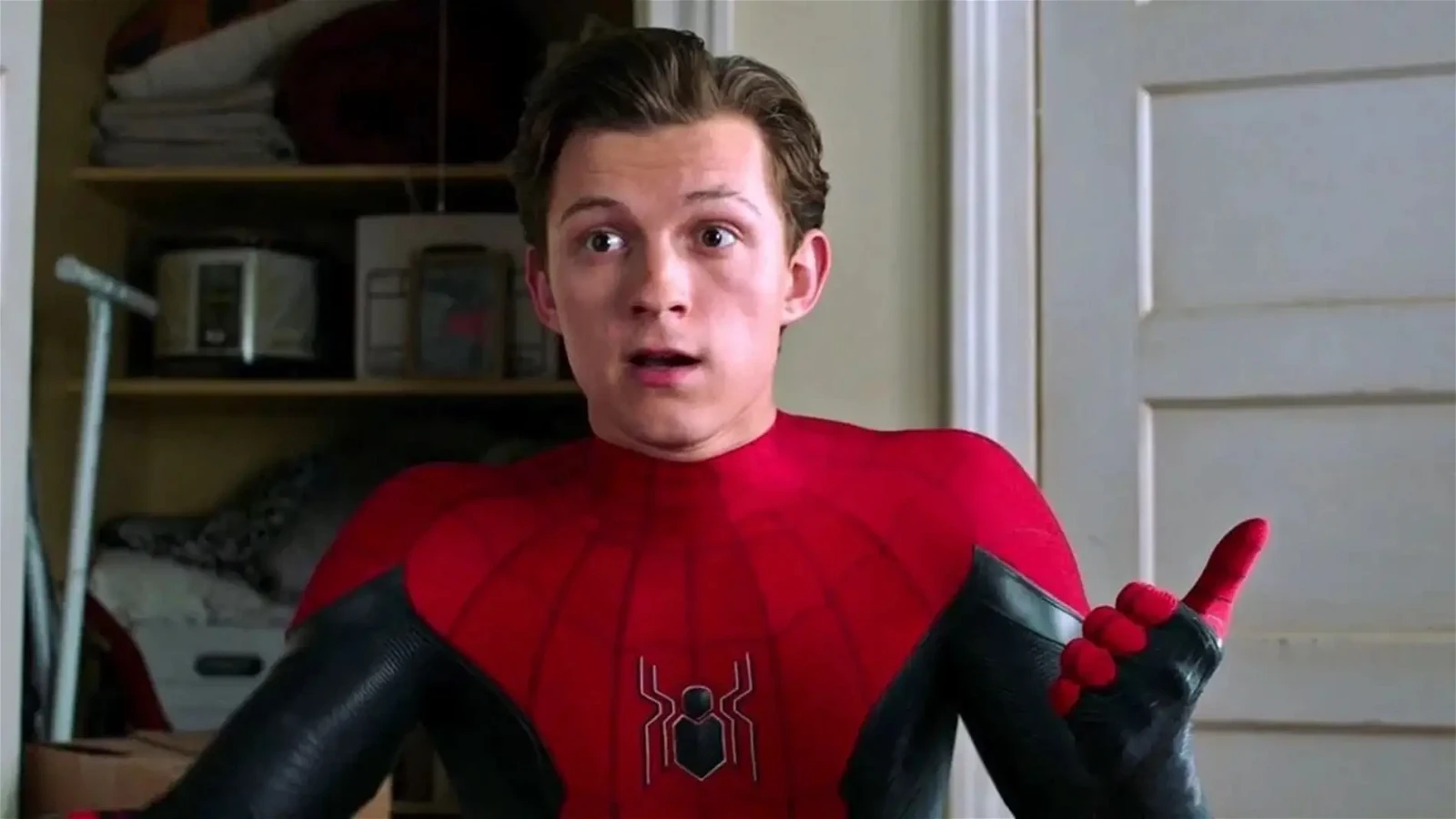 Tom Holland as Spider-Man in the MCU