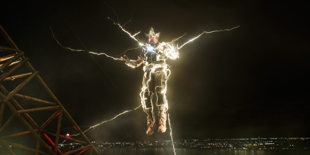 Jamie Foxx as Electro in a still from Spider-Man: No Way Home 