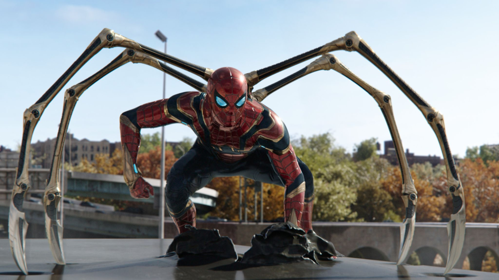 Tom Holland as Spider-Man in a still from Spider-Man: No Way Home