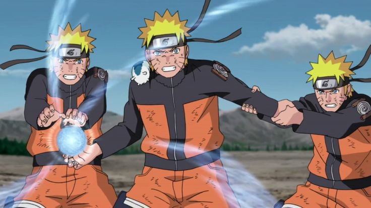 Naruto Using Shadow Clones