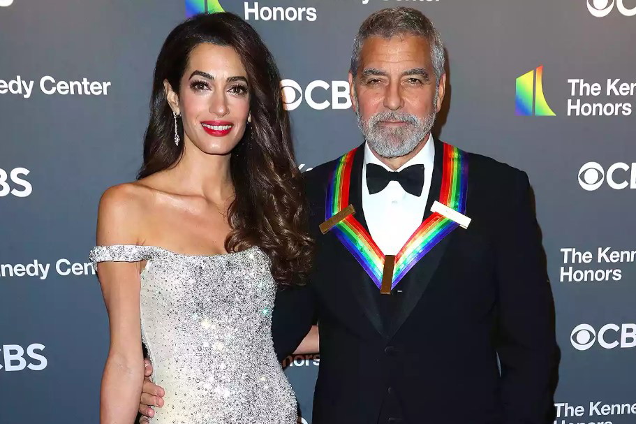 George Clooney with Amal Clooney at the 45th Kennedy Center Honors 