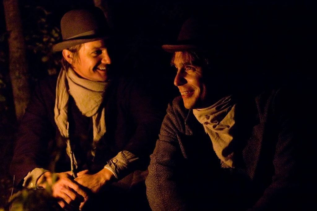 Sam Rockwell and Jeremy Renner in The Assassination of Jesse James by the Coward Robert Ford (2007)