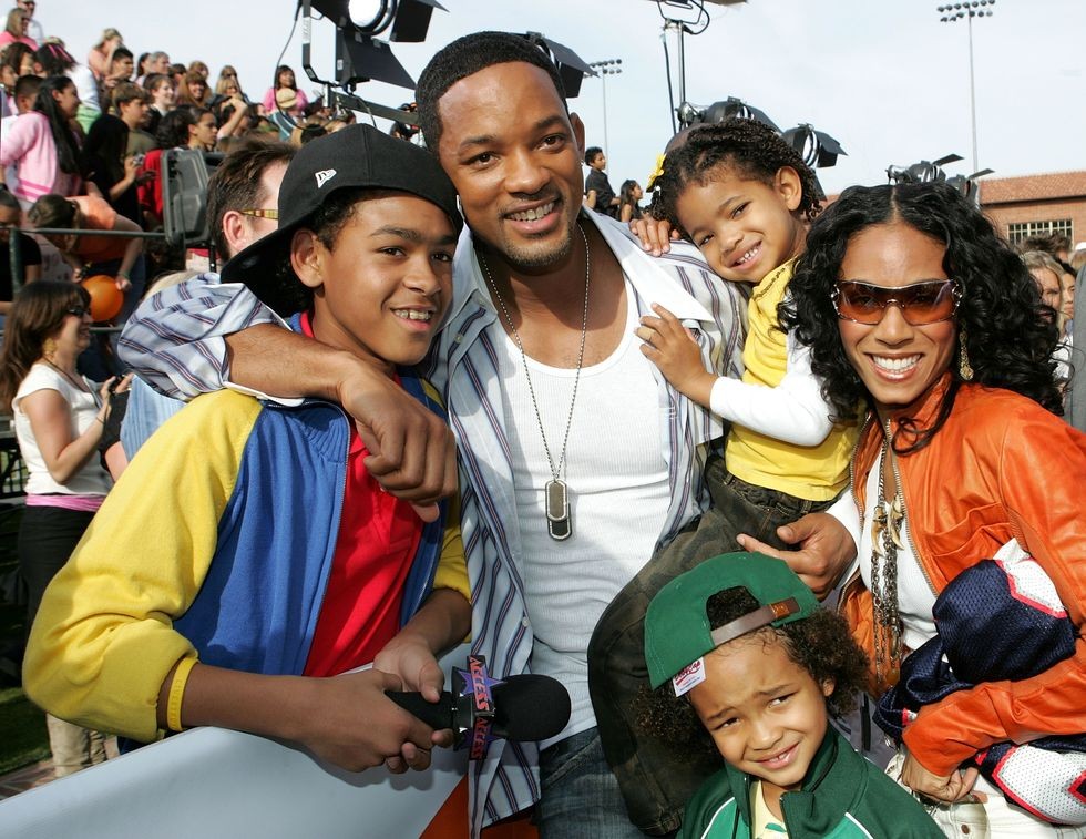 They share two kids, Jaden and Willow Smith, as well as Smith's oldest son, Trey, from his first marriage. 