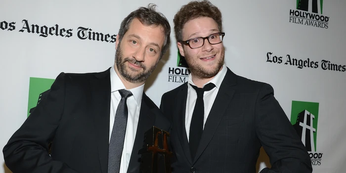 Seth Rogen with Judd Apatow