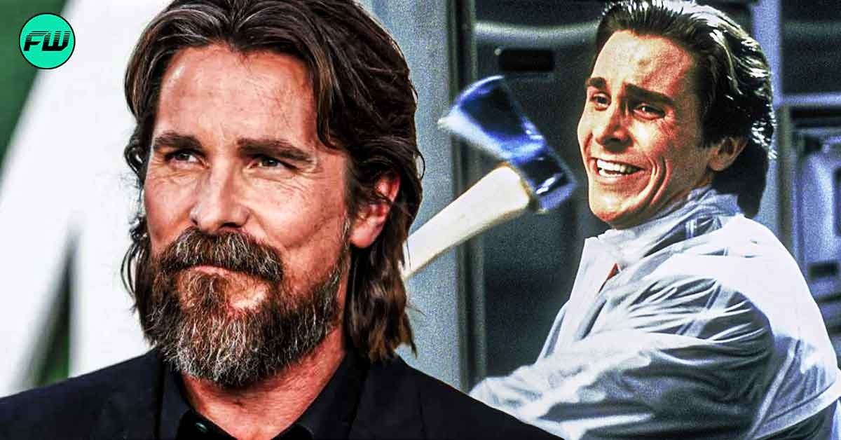 Christian Bale Had No Trouble Hanging Out With His Cast and Crew in the Most Inappropriate Clothing on American Psycho Set