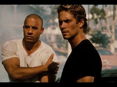 Vin Diesel and Paul Walker in a still from The Fast and The Furious 
