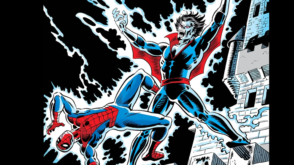 Morbius vs. Spider-Man for Peter Parker, The Spectacular Spider-Man Issue #38.