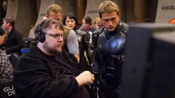 Guillermo del Toro on the set of Pacific Rim