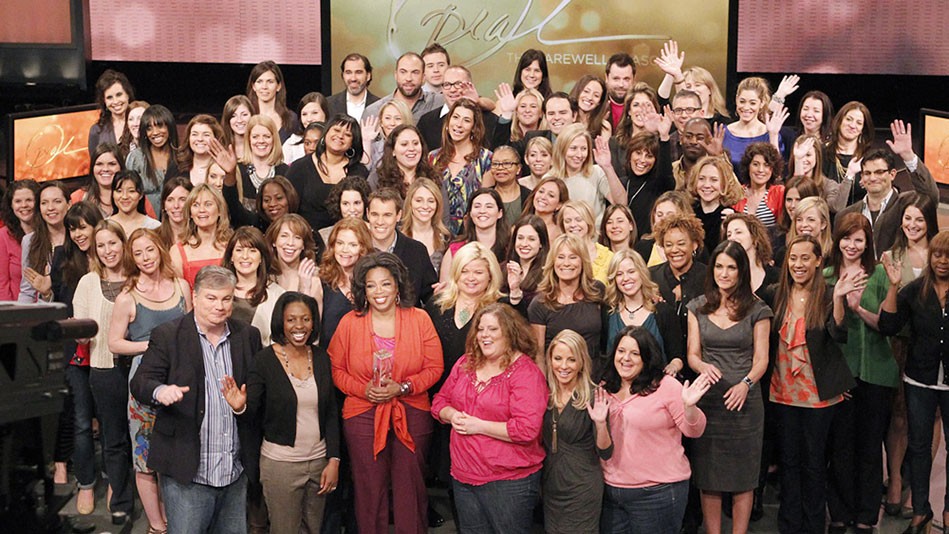 Oprah Winfrey and her team