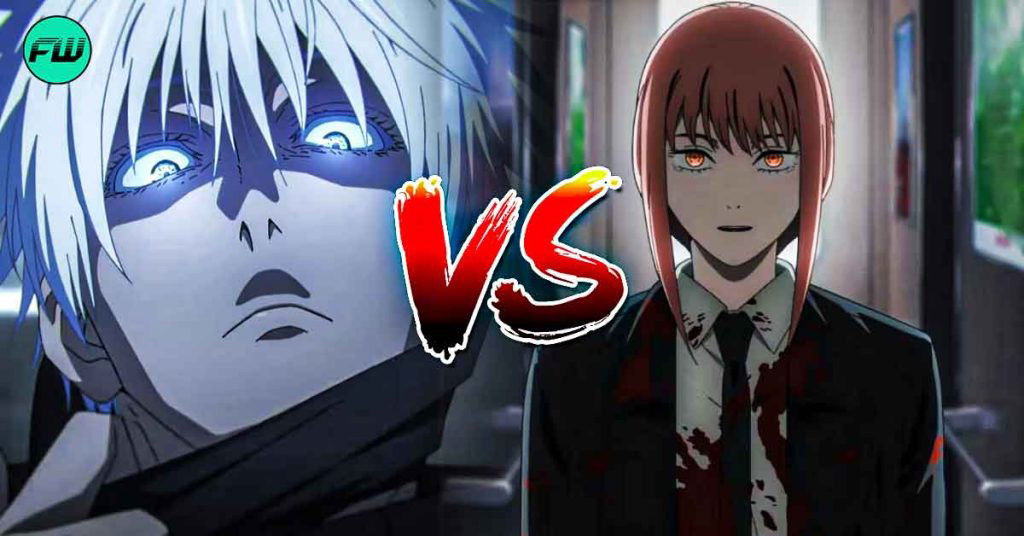 Fans Pit Jujutsu Kaisen’s Satoru Gojo Against Chainsaw Man’s Makima in Epic Fight