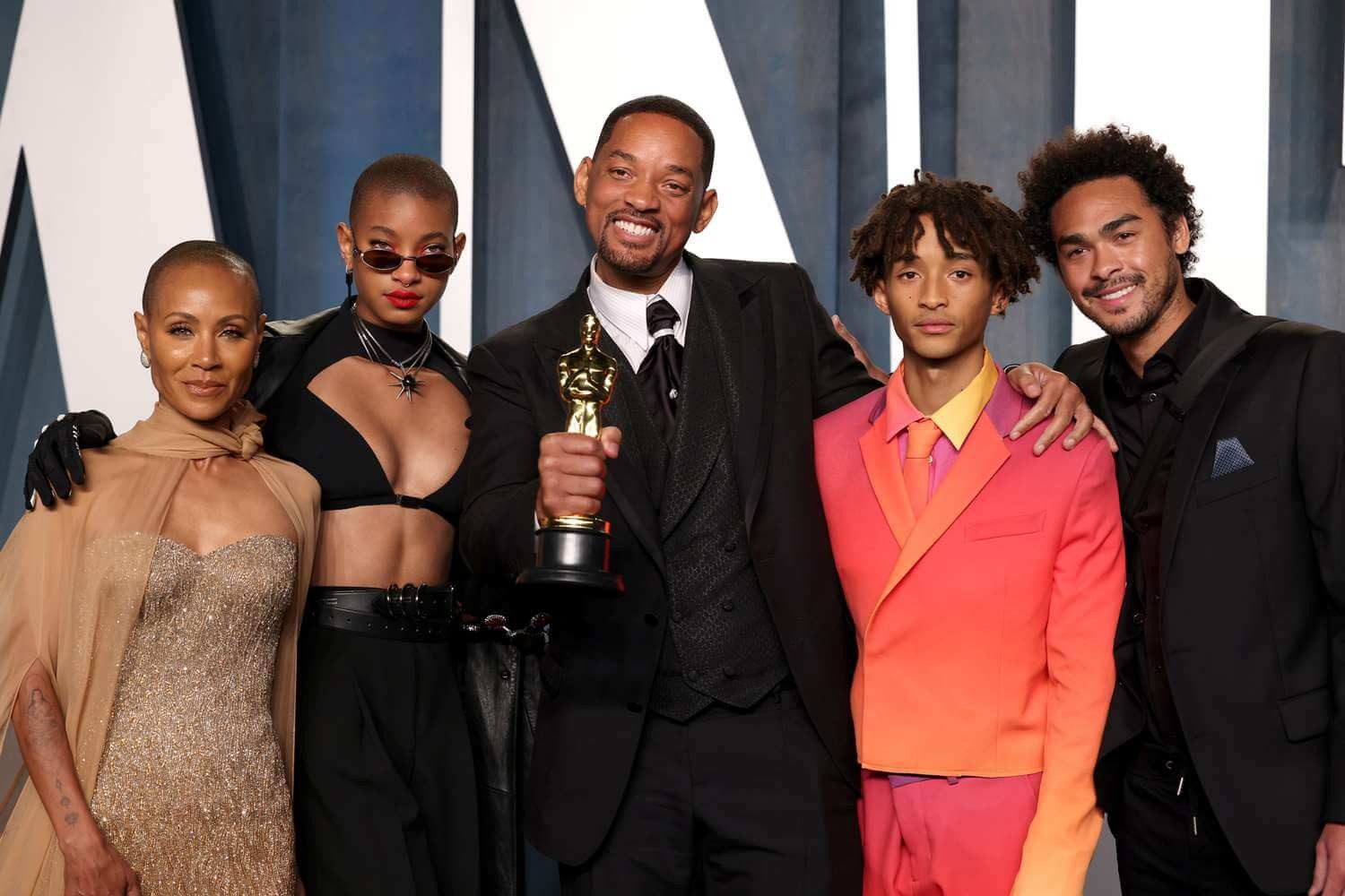 Will Smith with family