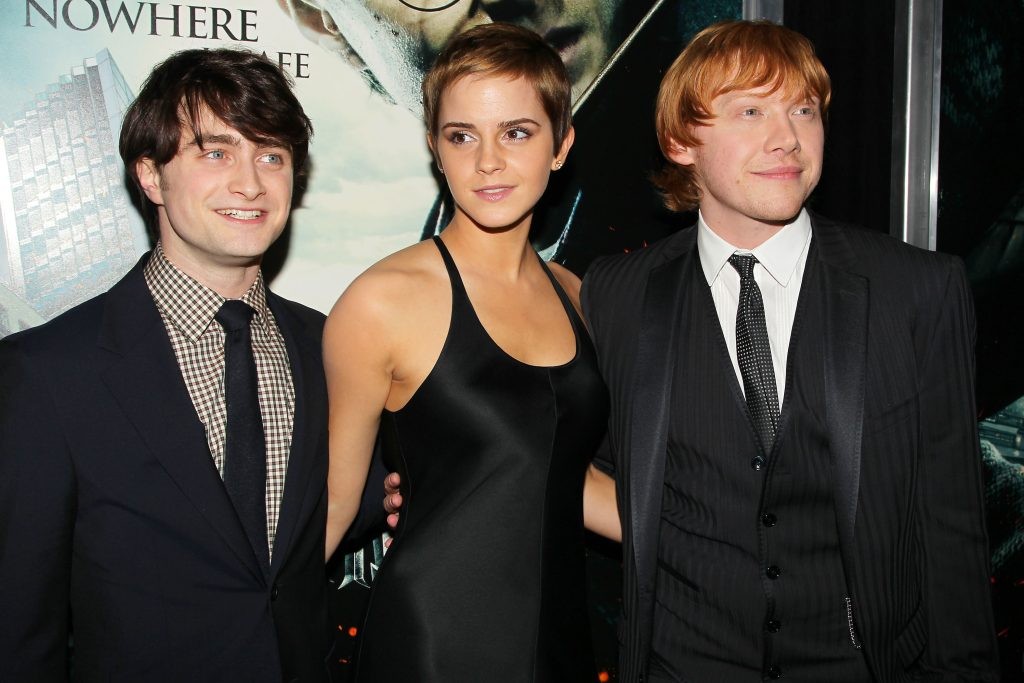 The iconic trio of the Harry Potter series