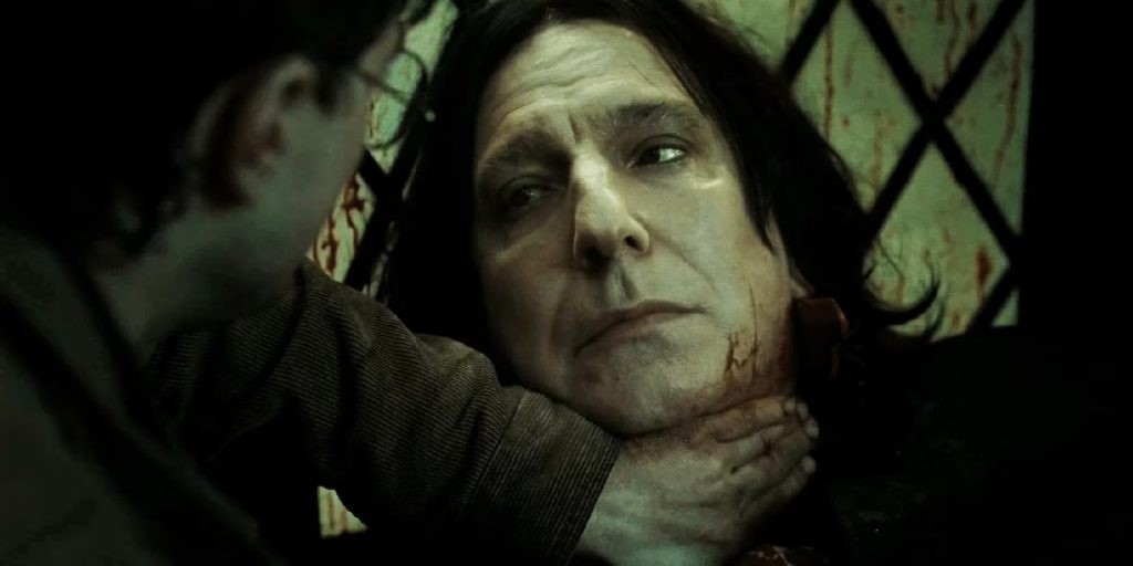 Professor Snape's death in Harry Potter and the Deathly Hallows- Part II