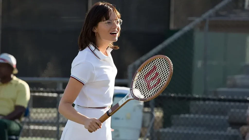 Emma Stone in a still from Battle of the Sexes