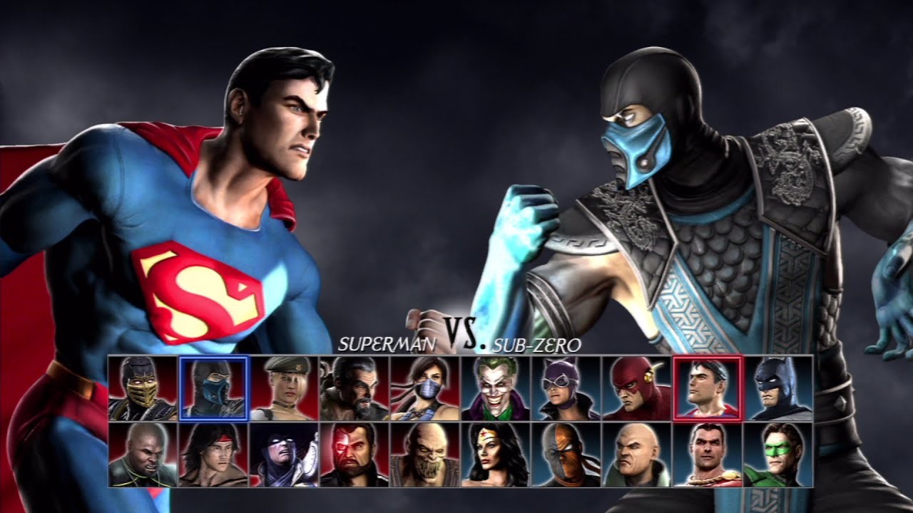 Loading screen for Mortal Kombat vs. DC Universe