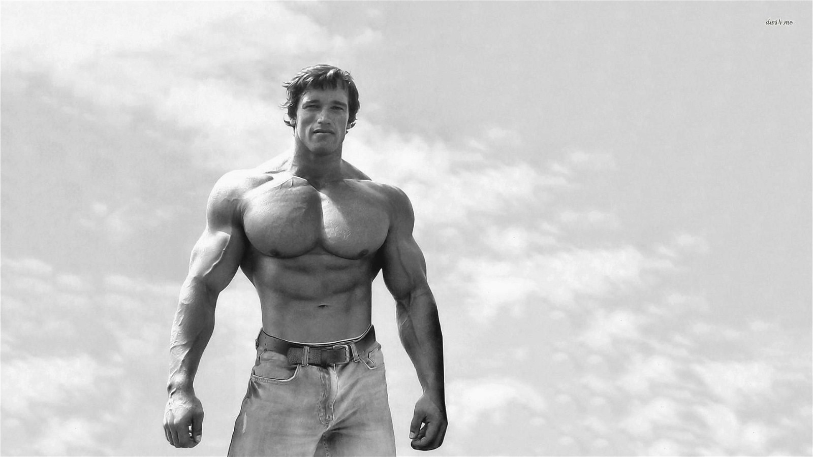 Arnold Schwarzenegger in his young age