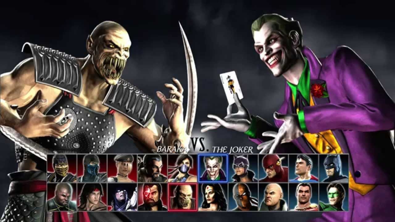 A still from the Mortal Combat vs DC Universe game