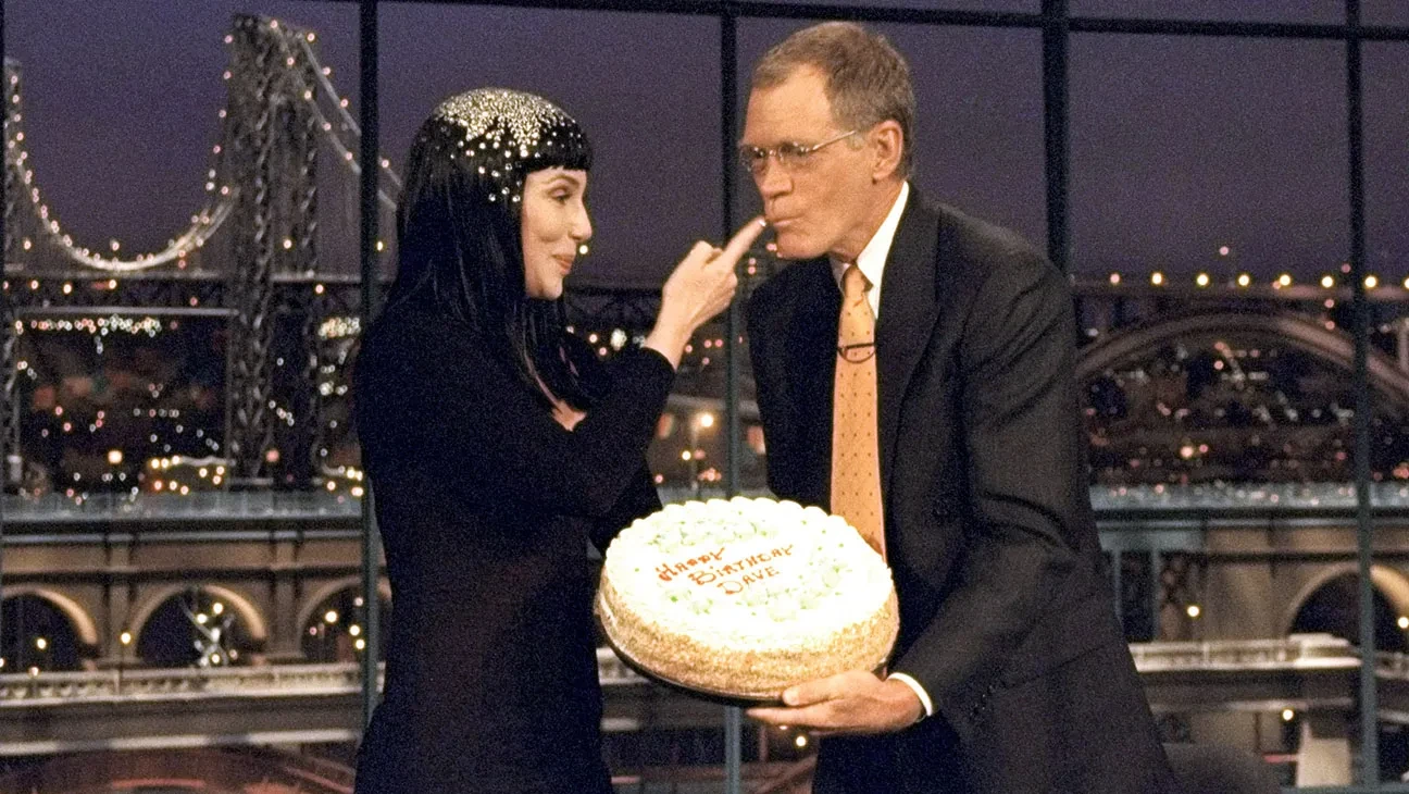 David Letterman and Cher