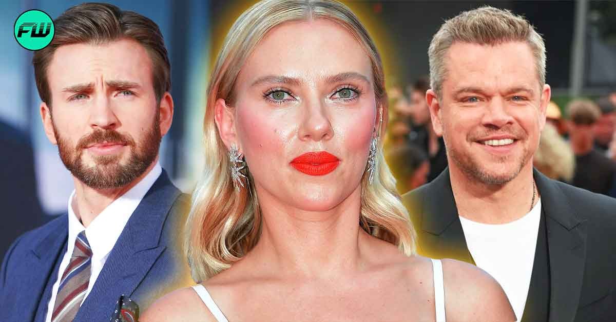Before Her Disastrous Kiss With Matt Damon, Scarlett Johansson Was Excited to Smooch Chris Evans Despite Wild Dating Rumors