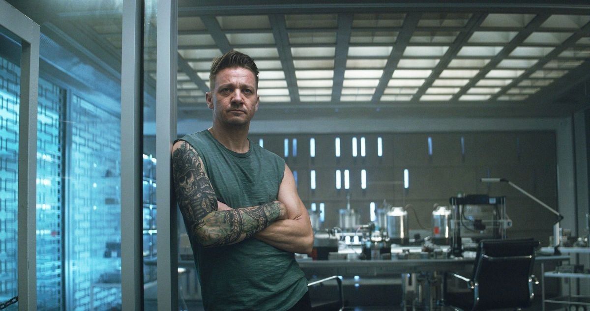 Jeremy Renner as Clint Barton in a still from Avengers: Endgame