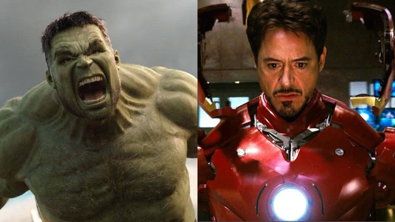 Hulk and Iron Man from the Marvel Cinematic Universe