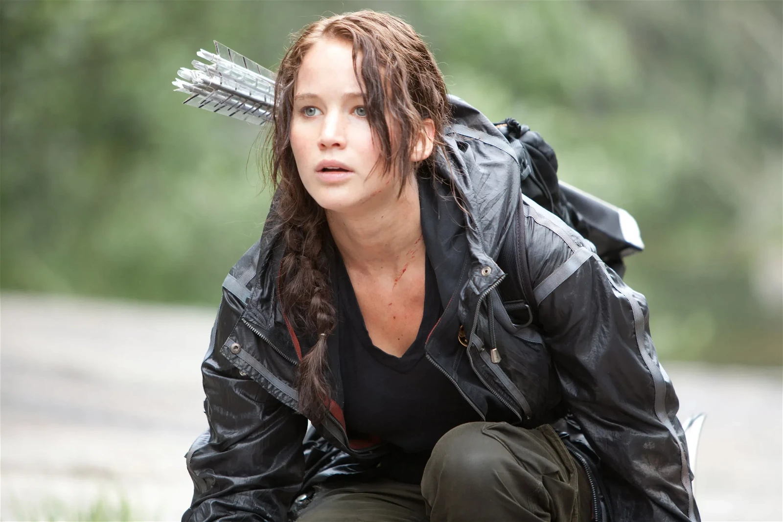 Jennifer Lawrence in The Hunger Games franchise