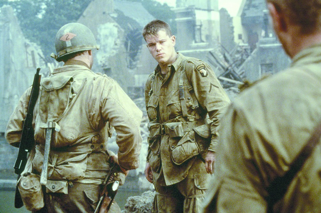 Matt Damon in a still from Saving Private Ryan 