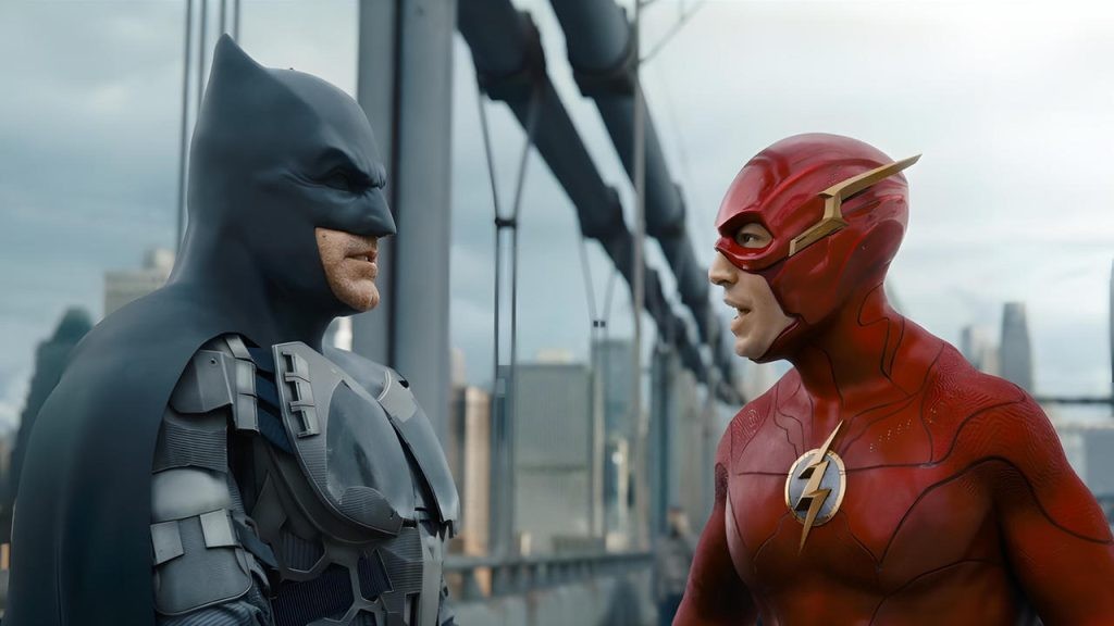 Ben Affleck and Ezra Miller in The Flash
