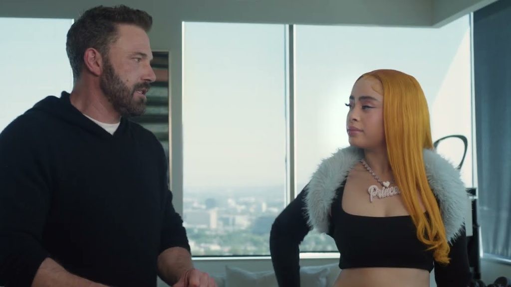 Ben Affleck and Ice Spice in the Dunkin' commercial