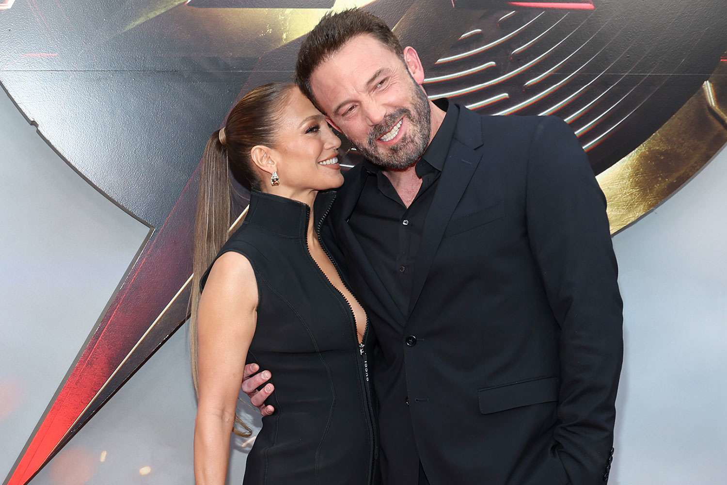 Ben Affleck and wife Jennifer Lopez at the premiere of The Flash