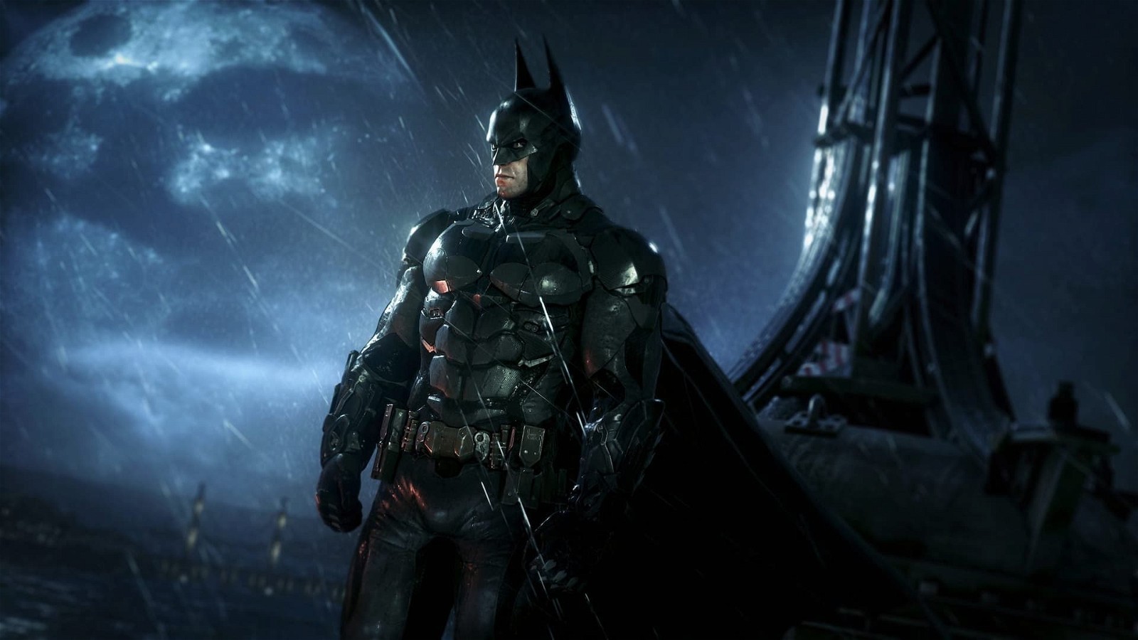 Batman as he appears in the Arkham series, voiced by Kevin Conroy