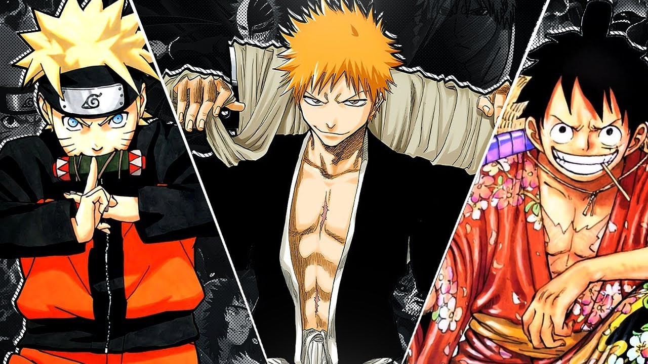 Naruto, Bleach, One Piece
