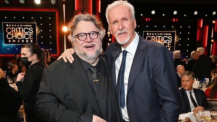 Guillermo del Toro with James Cameron